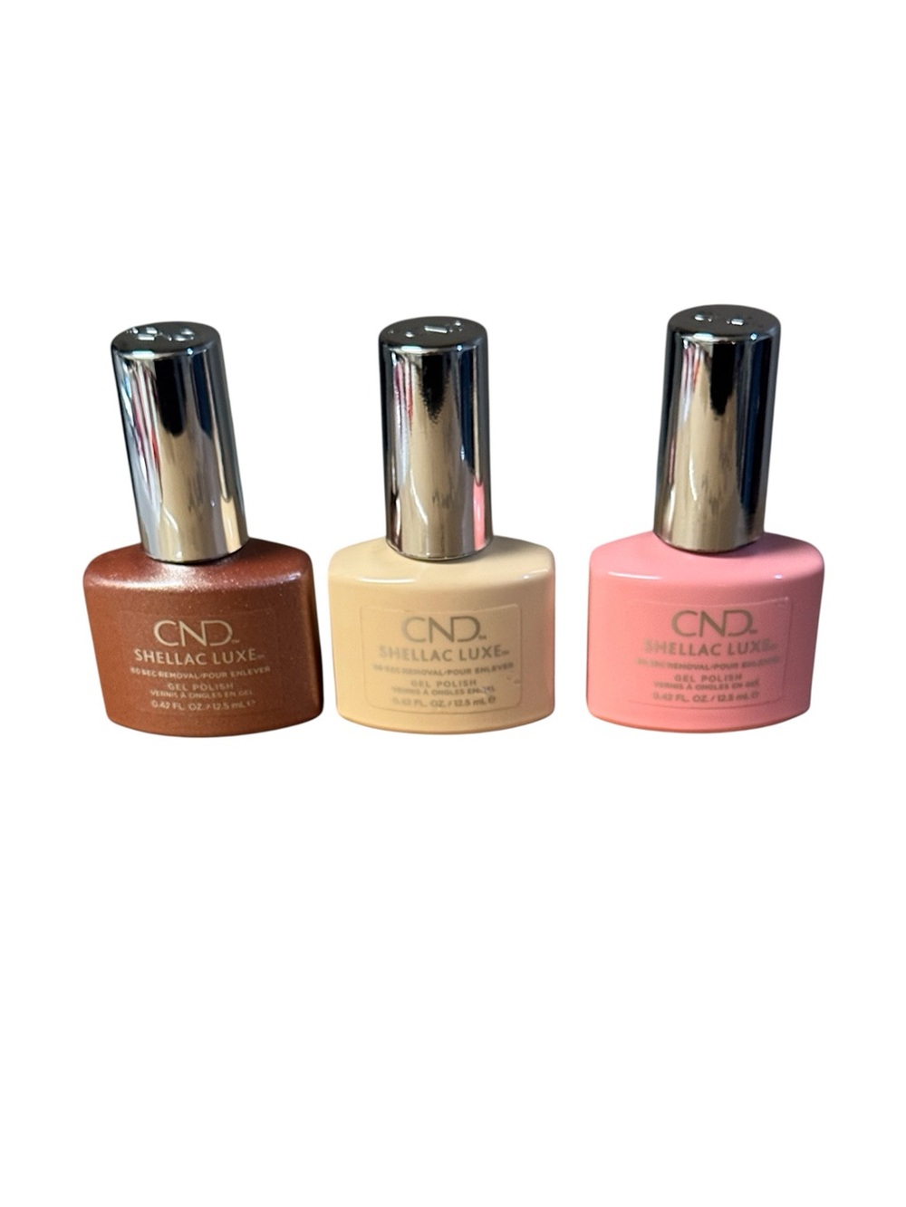 CND 3 Pc Shellac Luxe UV/LED Gel Polish - Chandelier Exquisite & Forever Yours